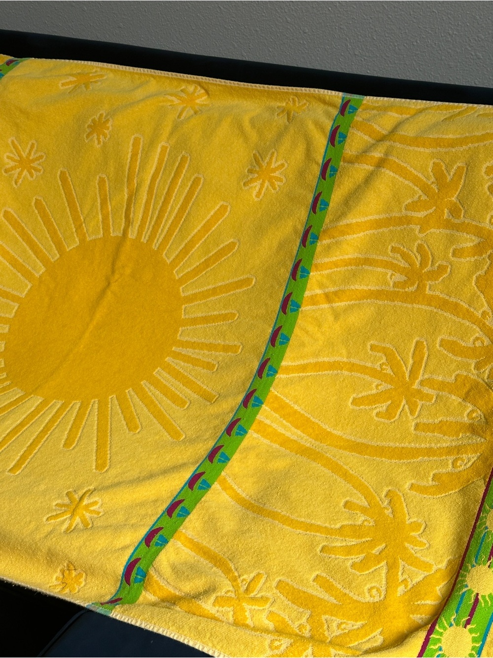 Vintage Beach Combers made in USA 100% Cotton Large Beach Towel 66x37